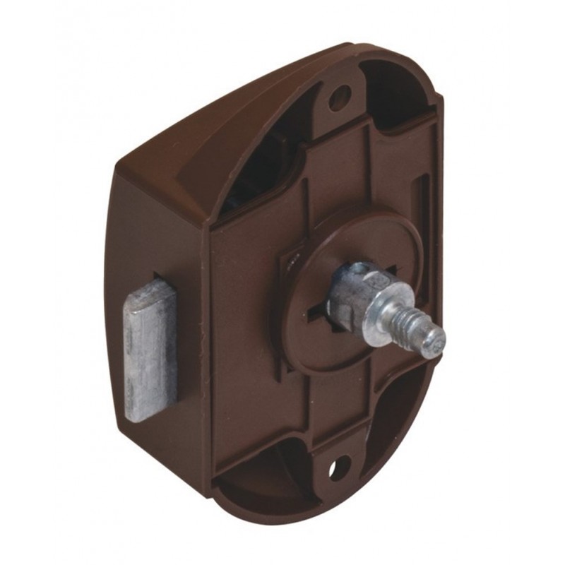 PSH55NC Kit Push Lock serratura completa roseta e pulsante camper mobili  RN